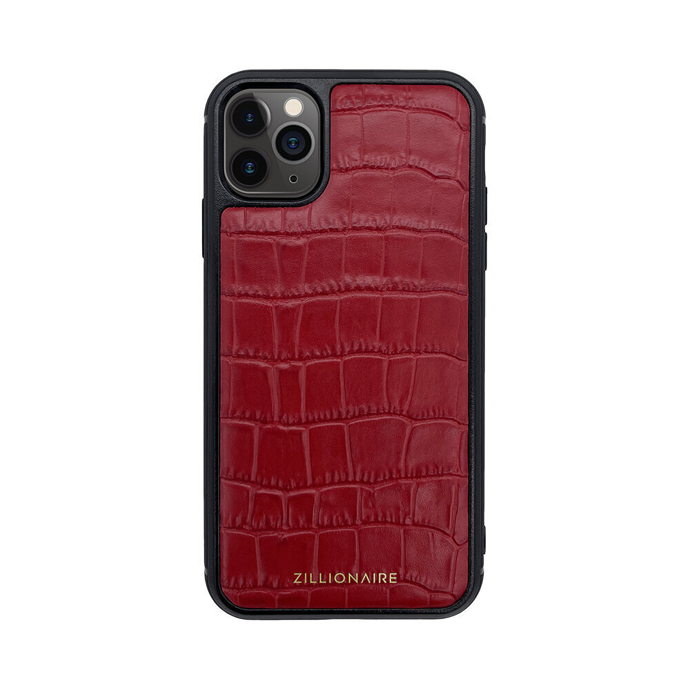 ZILLIONAIRE iPhone 11 Pro (5,8″) Croco Matte nahkainen suojakuori – Punainen hinta ja tiedot | Puhelimen kuoret ja kotelot | hobbyhall.fi