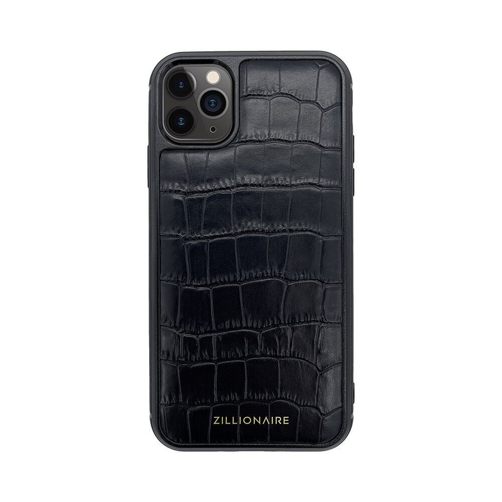 ZILLIONAIRE iPhone 11 Pro (5,8″) Croco Matte nahkainen suojakuori – Musta hinta ja tiedot | Puhelimen kuoret ja kotelot | hobbyhall.fi