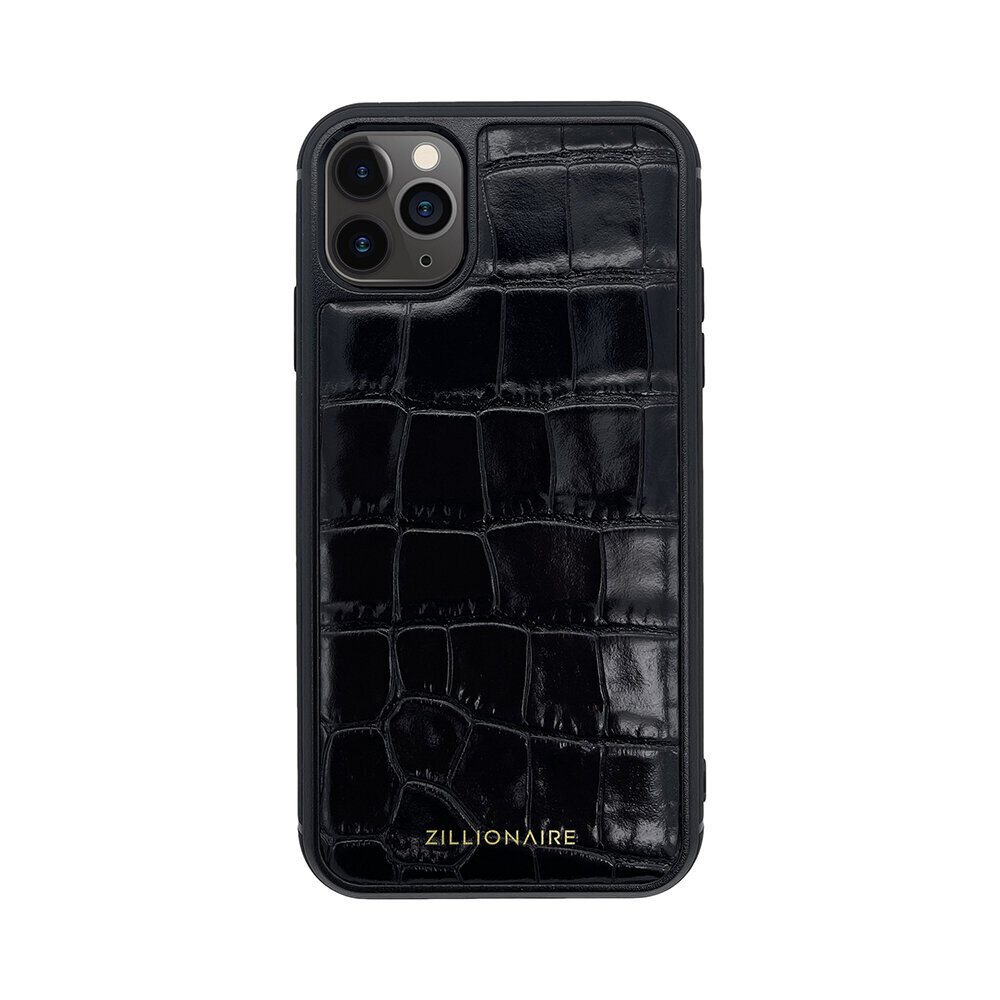 ZILLIONAIRE iPhone 11 Pro (5,8″) Croco Matte nahkainen suojakuori – Musta hinta ja tiedot | Puhelimen kuoret ja kotelot | hobbyhall.fi