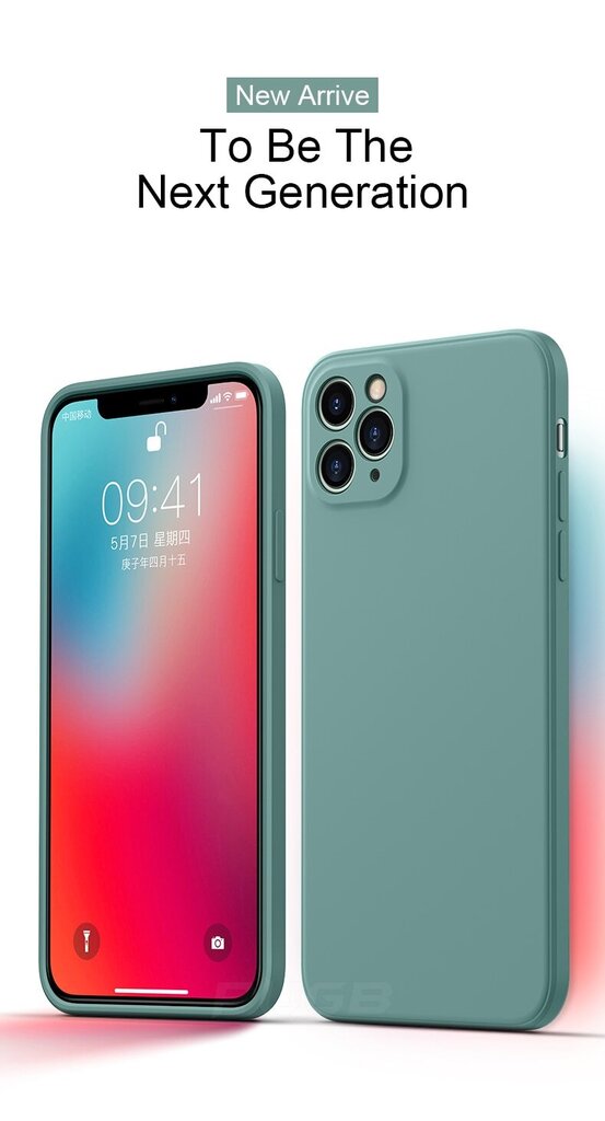 iPhone 11 Pro (5,8″) Silikoninen Suojakuori V12 – Vihreä hinta ja tiedot | Puhelimen kuoret ja kotelot | hobbyhall.fi