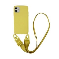 iPhone 11 Pro (5,8″) Silikoninen Suojakuori Cross-Body – Keltainen hinta ja tiedot | Puhelimen kuoret ja kotelot | hobbyhall.fi