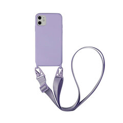 iPhone 11 Pro (5,8″) Silikoninen Suojakuori Cross-Body – Violetti hinta ja tiedot | Puhelimen kuoret ja kotelot | hobbyhall.fi