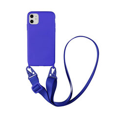 iPhone 11 Pro (5,8″) Silikoninen Suojakuori Cross-Body – Sininen hinta ja tiedot | Puhelimen kuoret ja kotelot | hobbyhall.fi