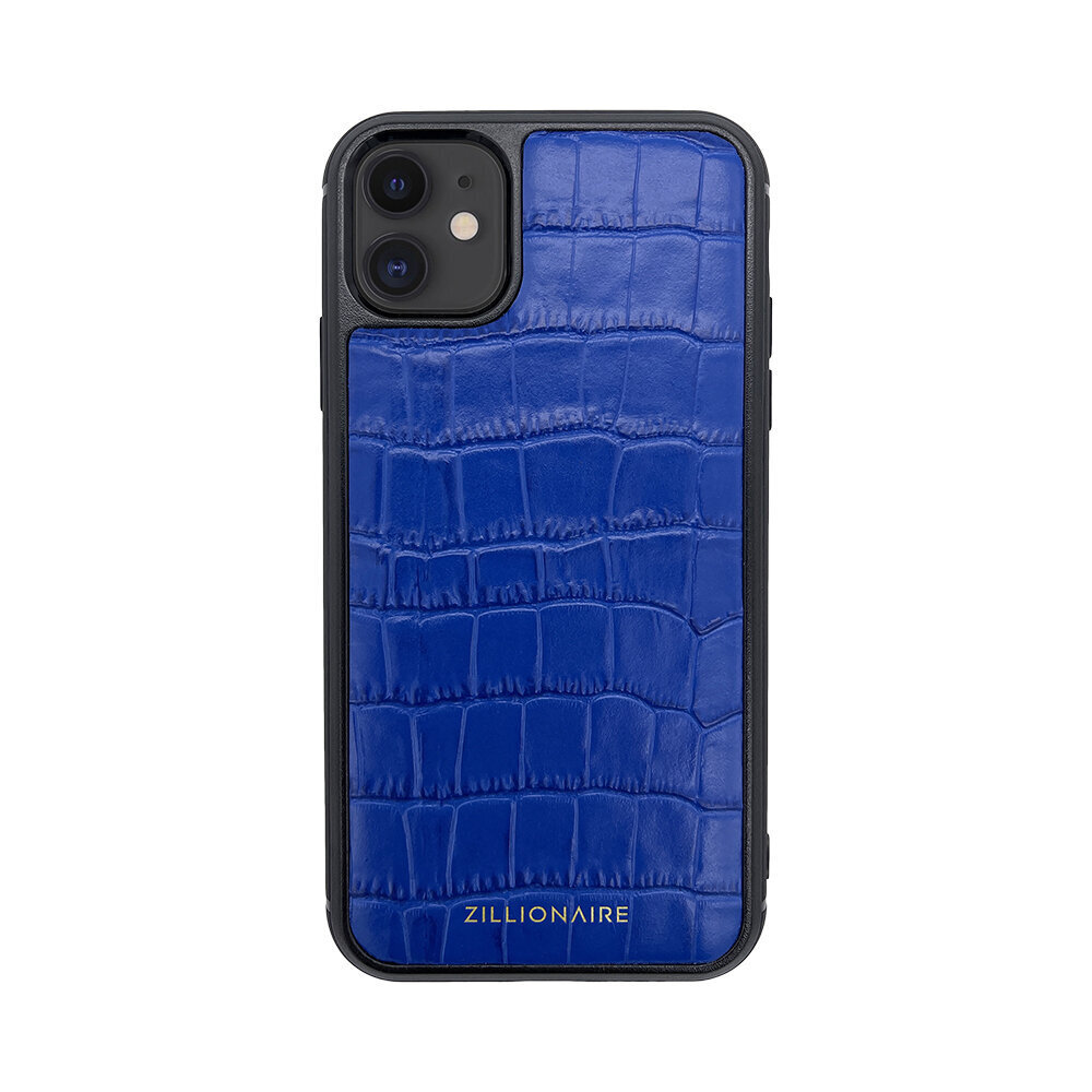 ZILLIONAIRE iPhone 11 (6,1″) Croco Matte nahkainen suojakuori – Sininen hinta ja tiedot | Puhelimen kuoret ja kotelot | hobbyhall.fi