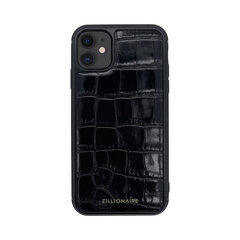 ZILLIONAIRE iPhone 11 (6,1″) Croco nahkainen suojakuori – Musta hinta ja tiedot | Puhelimen kuoret ja kotelot | hobbyhall.fi