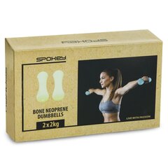 Painot Spokey Bone 2x2 kg, neopreenilla päällystetty hinta ja tiedot | Käsipainot, kahvakuulat ja voimaharjoittelu | hobbyhall.fi