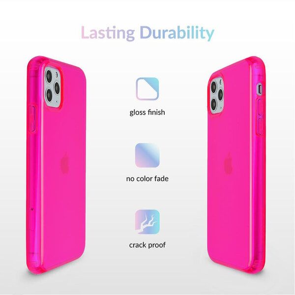 iPhone XR (6,1″) Neon suojakuori – Pinkki