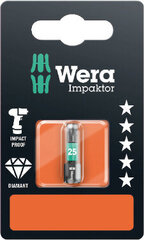 Wera 867/1 Impaktor terä TX 30 x 25mm hinta ja tiedot | Käsityökalut | hobbyhall.fi