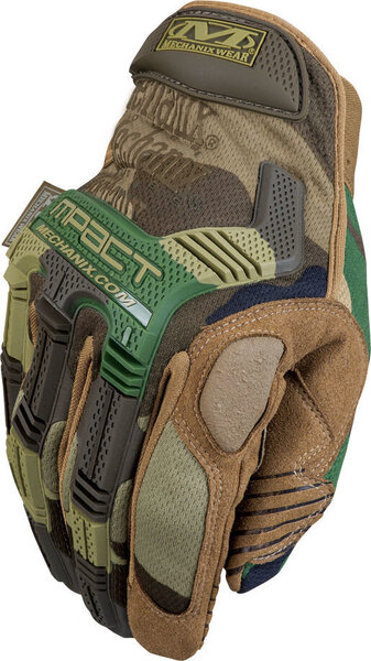 Käsineet Mechanix M-Pact® Woodland Camo, koko L