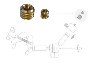 Kierreadapterit 3/8-5/8" ja 1/4-3/8" hinta ja tiedot | Käsityökalut | hobbyhall.fi