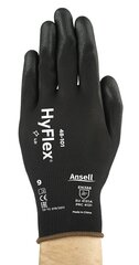 Suojakäsineet Ansell HyFlex® 48-101, koko 7. Vähittäismyyntipakkaus hinta ja tiedot | Työkäsineet | hobbyhall.fi