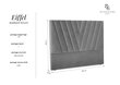 Interieurs86 Eiffel -sängynpääty, 160 cm, tummanharmaa hinta ja tiedot | Sängyt | hobbyhall.fi