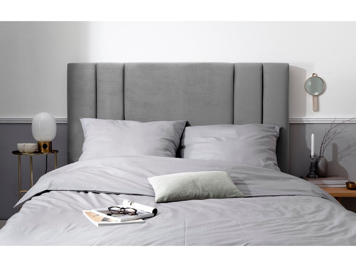 Kooko Home Do -sängynpääty, 140 cm, vaaleanharmaa hinta ja tiedot | Sängyt | hobbyhall.fi
