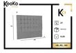 Kooko Home Re -sängynpääty, 180 cm, vaaleanpunainen hinta ja tiedot | Sängyt | hobbyhall.fi