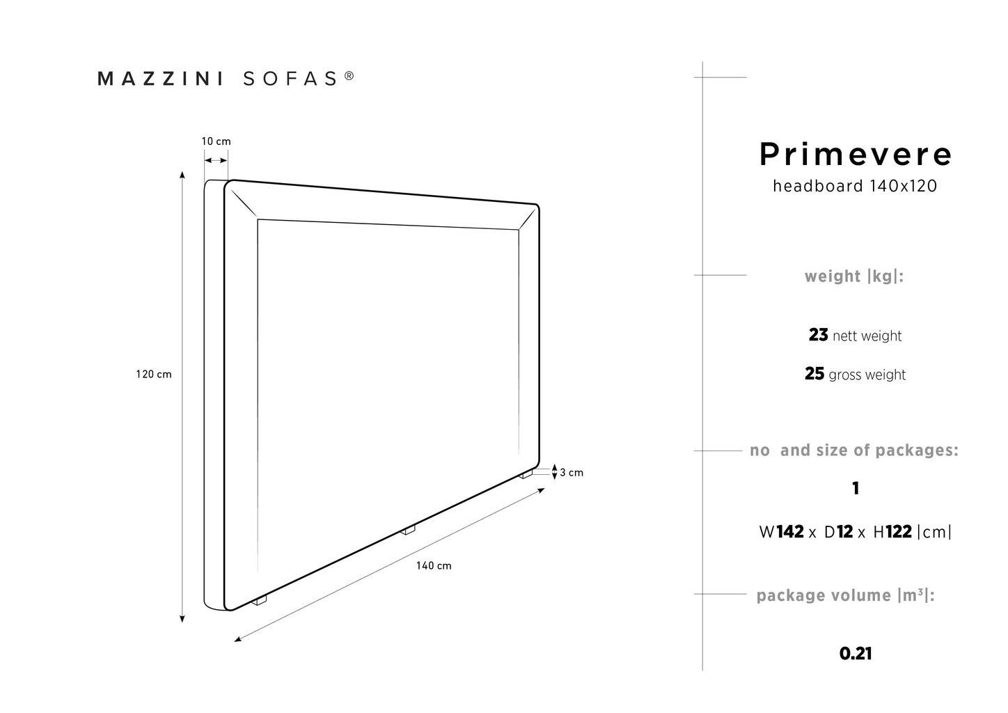 Mazzini Sofas Primevere -sängynpääty, 140 cm, beige hinta ja tiedot | Sängyt | hobbyhall.fi