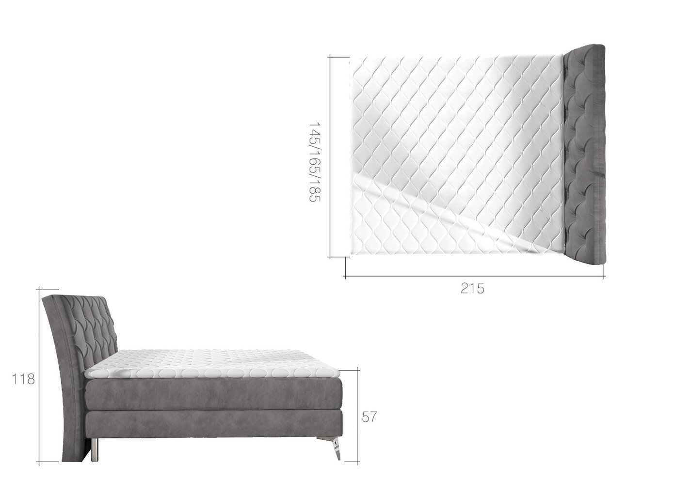 Adel-sänky, 160x200 cm, tummanruskea hinta ja tiedot | Sängyt | hobbyhall.fi
