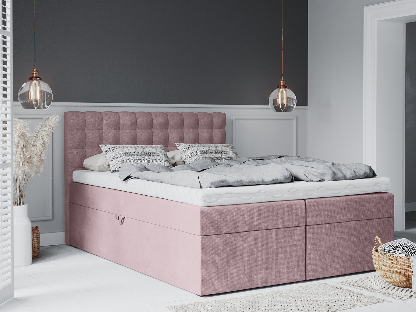 Sänky Mazzini Beds Jade 140x200 cm, pinkki hinta ja tiedot | Sängyt | hobbyhall.fi