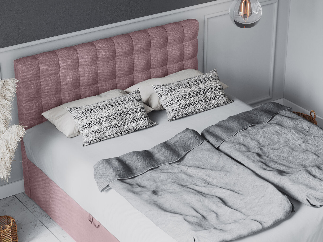 Sänky Mazzini Beds Jade 160x200 cm, vaaleanpunainen hinta ja tiedot | Sängyt | hobbyhall.fi