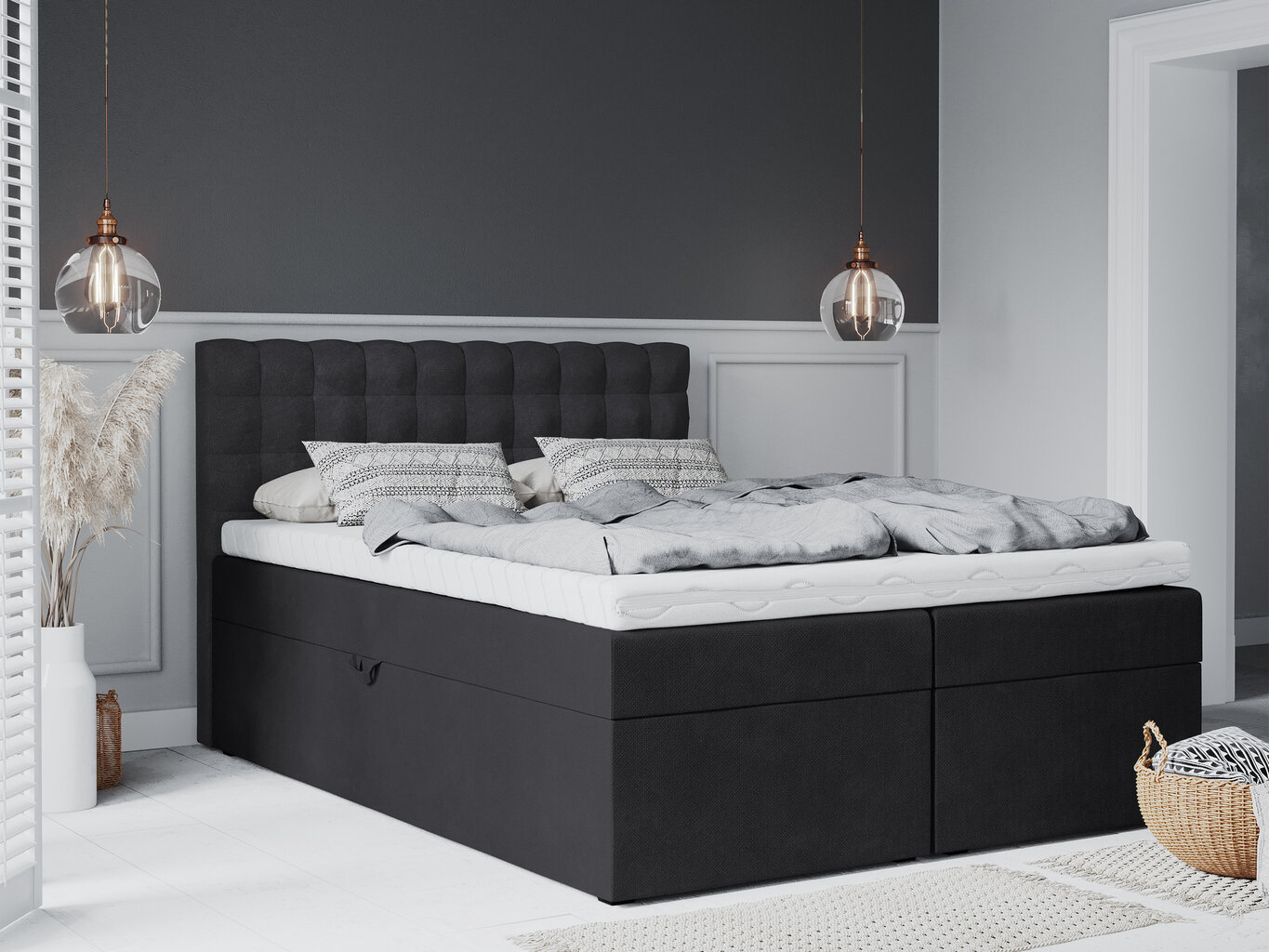 Sänky Mazzini Beds Jade 160x200 cm, tummanharmaa hinta ja tiedot | Sängyt | hobbyhall.fi