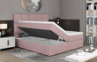 Sänky NORE Glossy 145x200 cm, vaaleanruskea hinta ja tiedot | Sängyt | hobbyhall.fi