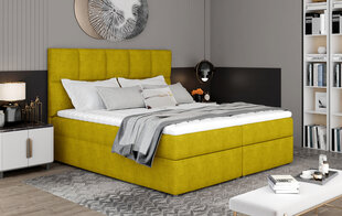 Sänky NORE Glossy 145x200 cm, keltainen hinta ja tiedot | Sängyt | hobbyhall.fi