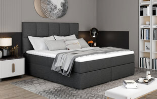Sänky NORE Glossy 09 145x200 cm, tummanharmaa hinta ja tiedot | Sängyt | hobbyhall.fi