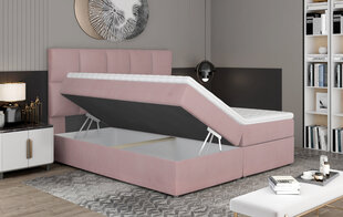 Sänky NORE Glossy 09 145x200 cm, tummanharmaa hinta ja tiedot | Sängyt | hobbyhall.fi