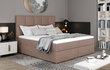 Sänky NORE Glossy 185x200 cm, ruskea hinta ja tiedot | Sängyt | hobbyhall.fi