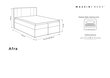 Sänky Mazzini Beds Afra 200x200 cm, beige väri hinta ja tiedot | Sängyt | hobbyhall.fi