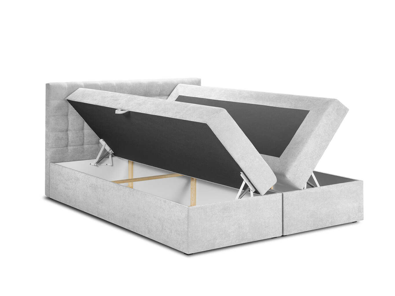 Sänky Mazzini Beds Jade 200x200 cm, vaaleanharmaa hinta ja tiedot | Sängyt | hobbyhall.fi