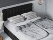 Sänky Mazzini Beds Jade 200x200 cm, musta hinta ja tiedot | Sängyt | hobbyhall.fi