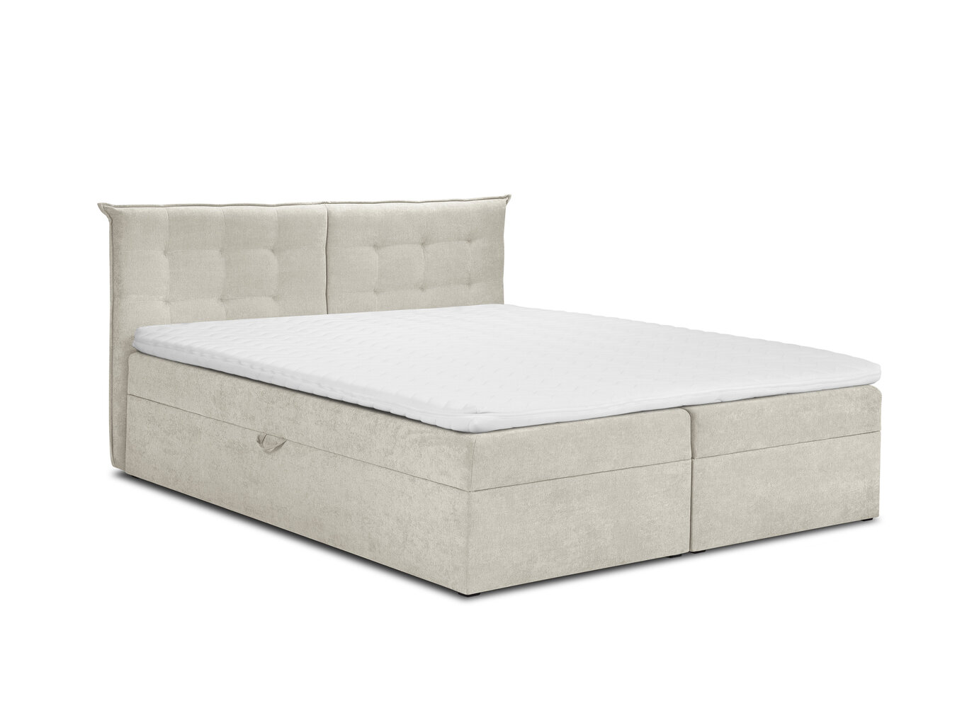 Sänky Mazzini Beds Echaveria 200x200 cm, beige hinta ja tiedot | Sängyt | hobbyhall.fi