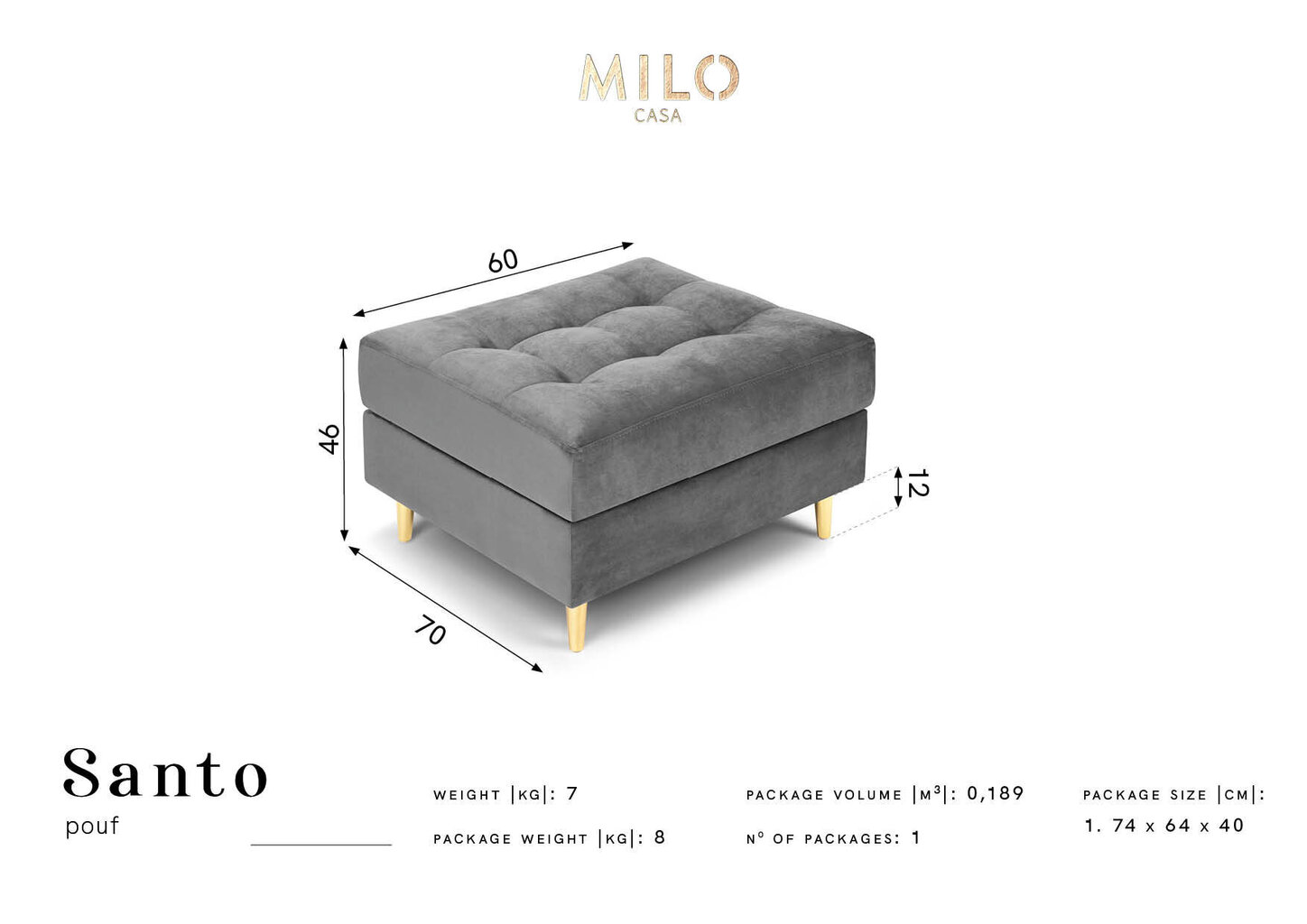 Rahi Milo Casa Santo, punainen/kulta hinta ja tiedot | Säkkituolit, rahit ja penkit | hobbyhall.fi