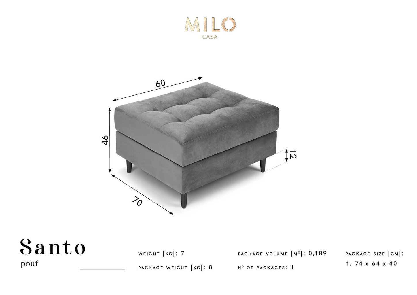 Rahi Milo Casa Santo, punainen/musta hinta ja tiedot | Säkkituolit, rahit ja penkit | hobbyhall.fi