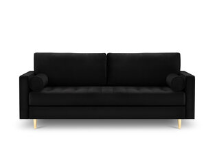 3-istuttava sohva Milo Casa Santo, musta/kulta hinta ja tiedot | Sohvat ja vuodesohvat | hobbyhall.fi