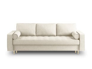 Kolmen istuttava sohva Milo Casa Santo 1, vaalea beige/kulta hinta ja tiedot | Sohvat ja vuodesohvat | hobbyhall.fi