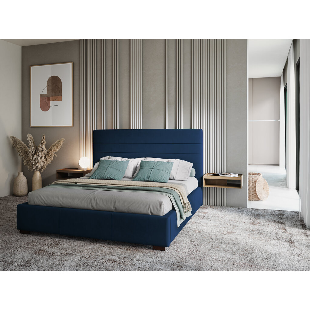 Sänky Micadoni Home Aranda, 180x200cm, tummansininen hinta ja tiedot | Sängyt | hobbyhall.fi