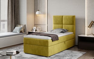 Sänky NORE Rivia 04, 90x200 cm, keltainen hinta ja tiedot | Sängyt | hobbyhall.fi