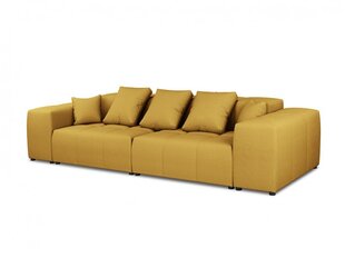 Kolmen istuttava sohva Micadoni Home Margo, keltainen hinta ja tiedot | Sohvat ja vuodesohvat | hobbyhall.fi