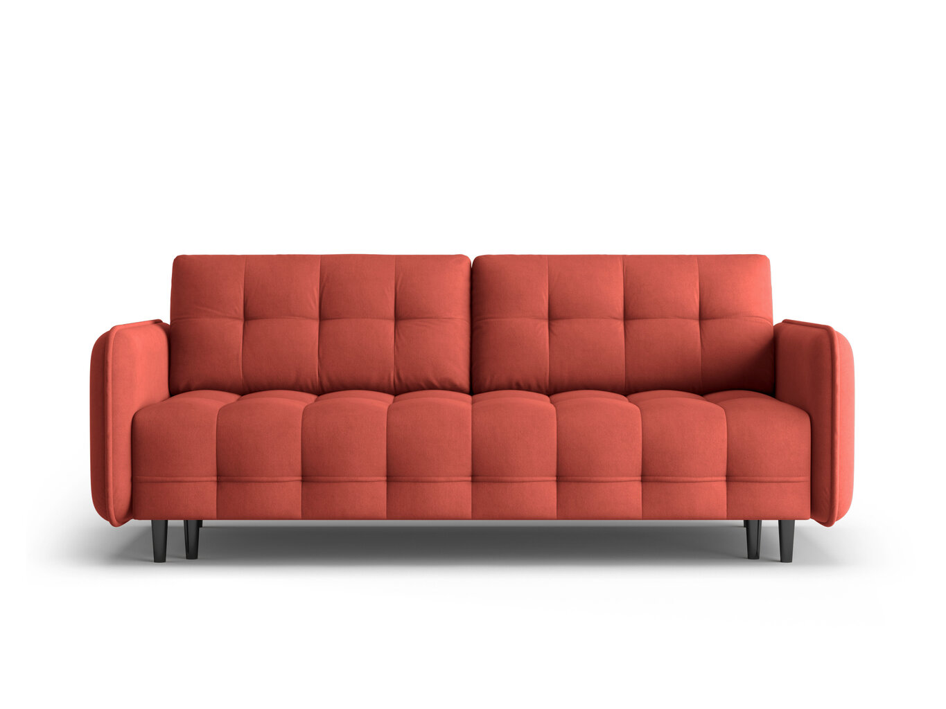 Kolmen istuttava sohva Micadoni Home Scaleta, punainen/musta hinta ja tiedot | Sohvat ja vuodesohvat | hobbyhall.fi