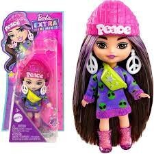 Nukke Mini Barbie Extra, violetti mekko hinta ja tiedot | Tyttöjen lelut | hobbyhall.fi