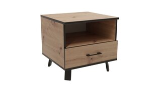 Yöpöytä ADRK Furniture Lofton Artisan, ruskea hinta ja tiedot | Yöpöydät | hobbyhall.fi