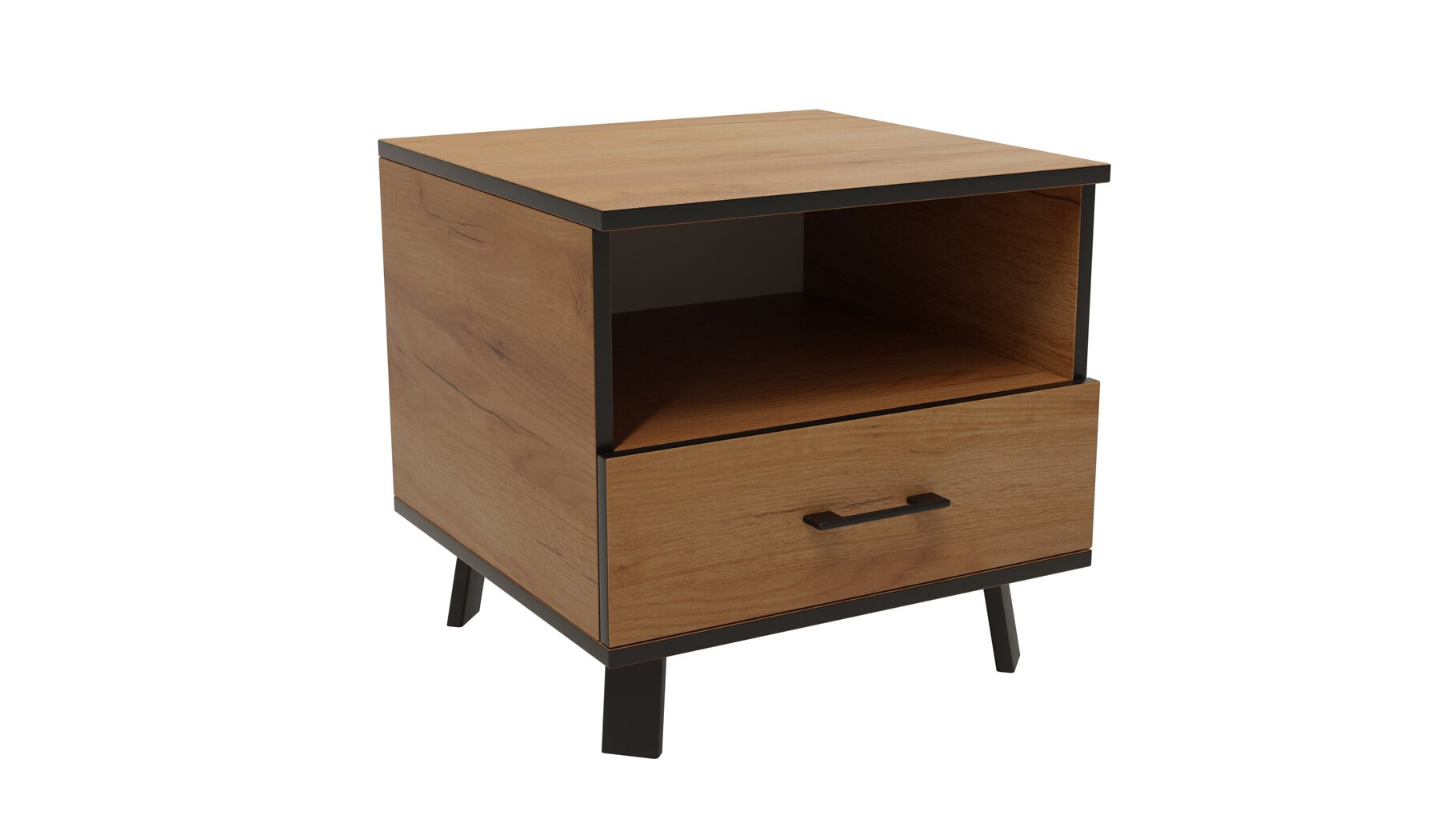 Yöpöytä ADRK Furniture Lofton Craft, ruskea hinta ja tiedot | Yöpöydät | hobbyhall.fi