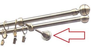 Kaksinkertainen metallinen verhotangon pidike, Specjal, 16 mm + 16 mm hinta ja tiedot | Verhotangot | hobbyhall.fi