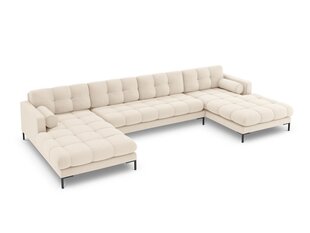 Pehmeä kulmasohva Cosmopolitan Design Bali 7, vaalea beige/musta hinta ja tiedot | Kulmasohvat ja divaanisohvat | hobbyhall.fi