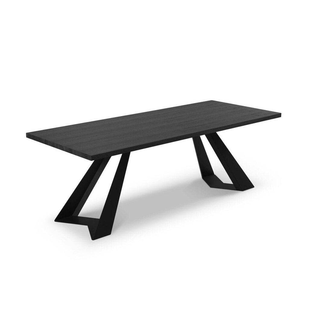 Ruokapöytä Colin, 220x100x75 cm, musta hinta ja tiedot | Ruokapöydät | hobbyhall.fi