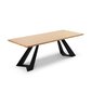 Ruokapöytä Colin, 260x100x75 cm, vaaleanruskea hinta ja tiedot | Ruokapöydät | hobbyhall.fi
