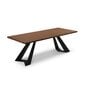 Ruokapöytä Colin, 260x100x75 cm, tummanruskea hinta ja tiedot | Ruokapöydät | hobbyhall.fi