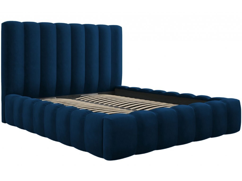Sänky säilytyslaatikolla Kelp, 230x205x125 cm, sininen hinta ja tiedot | Sängyt | hobbyhall.fi