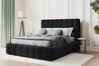 Sänky säilytyslaatikolla Kelp, 230x205x125 cm, musta hinta ja tiedot | Sängyt | hobbyhall.fi